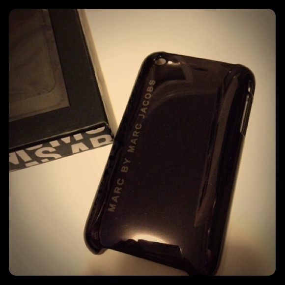 Marc Jacobs iPhone case black logo 3 3G 3GS NIB