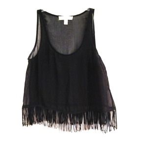 SOLD!! REDUCED: Sheer black tank