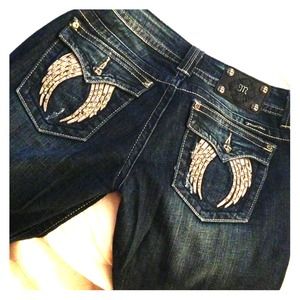 Miss Me Fallen Angel Boot Cut Jeans 29