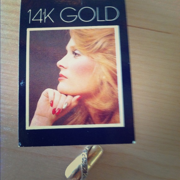 14k gold press on nail