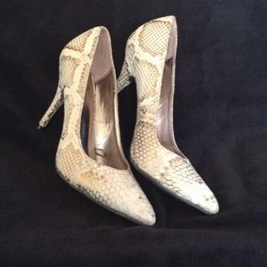 Snake print GLO Jeans heels