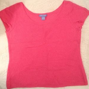 White and Warren Lightweight Cashmere Top Large