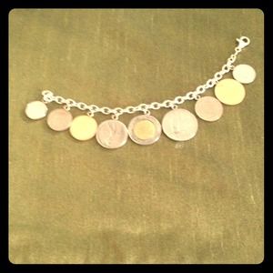Italian Lire Coin Bracelet
