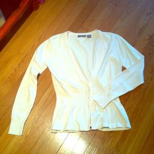 Cream dressy cardigan