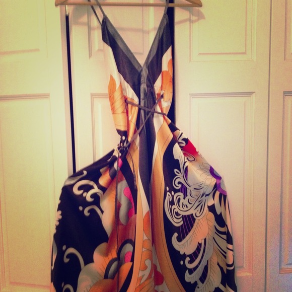 Like new silk Gucci printed maxi dress