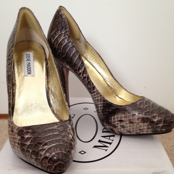 Steve Madden Snake Print Heels