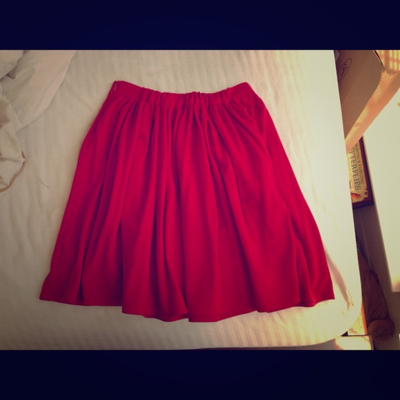 American apparel high wasted red skirt - Picture 1 of 4