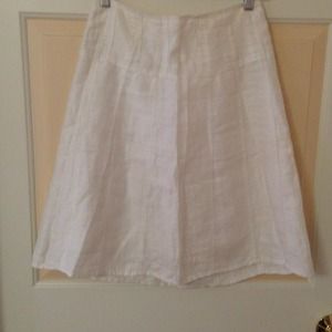 Esprit 100% linen skirt w/flare
