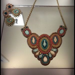 RESERVED: Necklace and earring set.