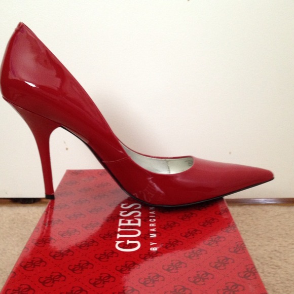 Guess Shoes Bright Red Pumps Price Negotiable Poshmark