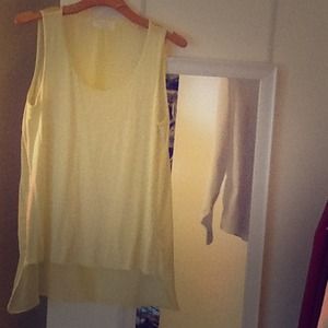 Hi-low yellow Zara tank