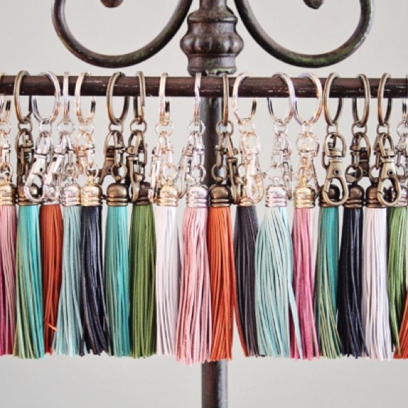 Leather Tassel Keyfob