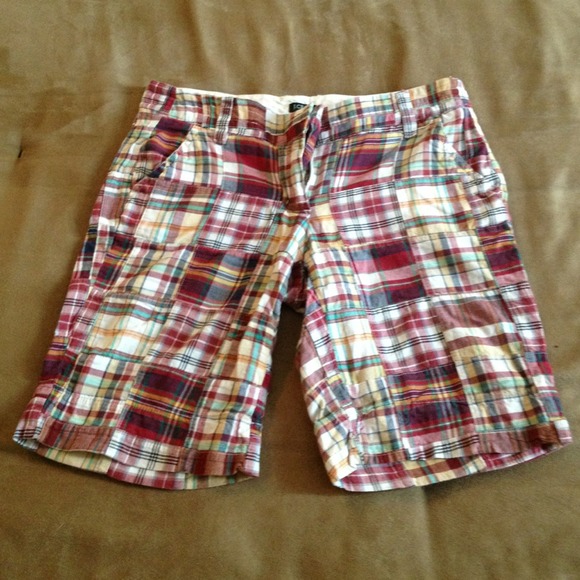 J. Crew plaid shorts!