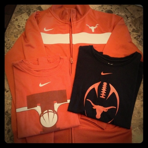 Boys 10/12 university Texas Lot Nike euc med UT