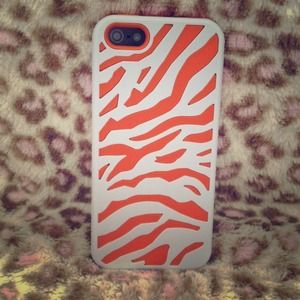 New Zebra pattern silicone/hard case for iphone 5!