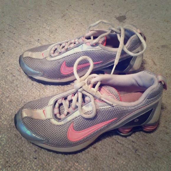 Pink Nike Shocks Tennis Shoes