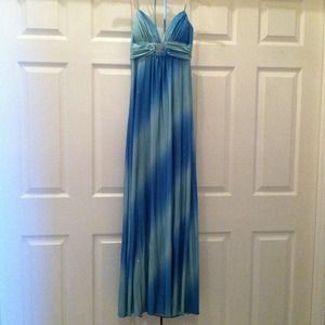 Elegant Sparkly Aqua Dress