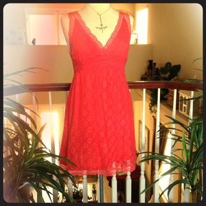 Lace Dress - Salmon or Peach Color
