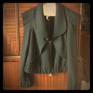 Lightly quilted BCBG black jacket