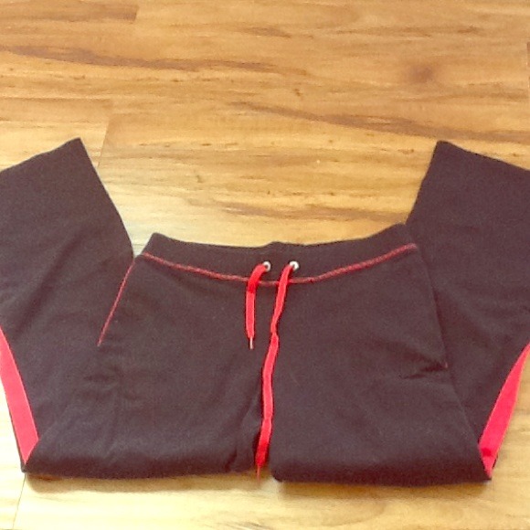 Black and red sweats
