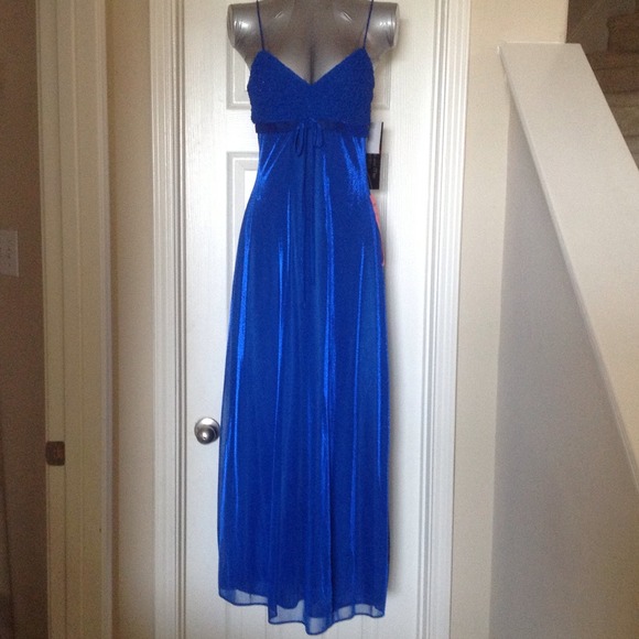 Bright Blue Spaghetti Strap Dress