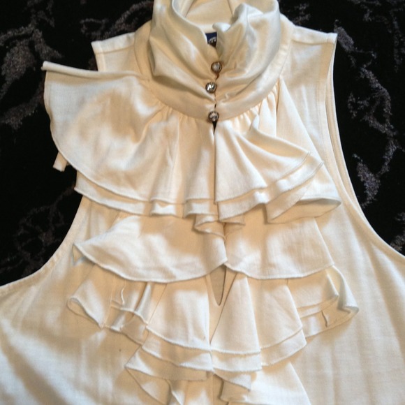RL Rugby Ruffled Sleeveless Top - Picture 3 of 3
