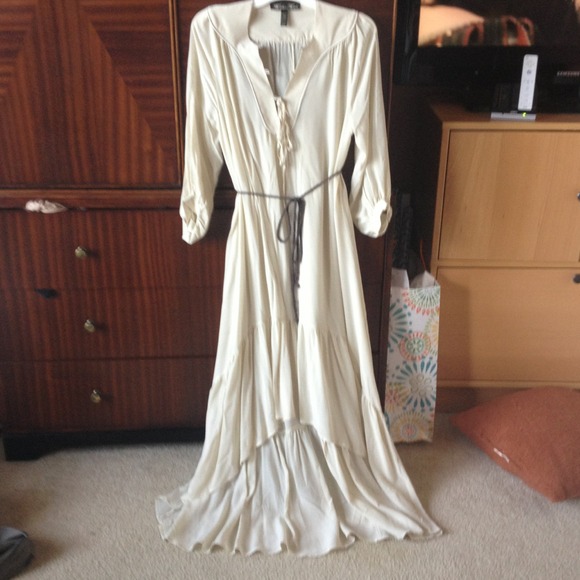 Winter Kate high low Shiva ivory dress