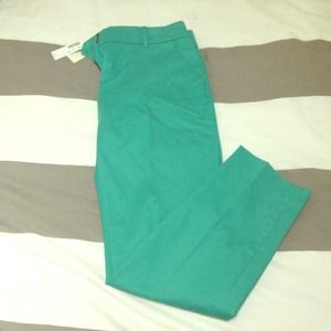 NEW** J.CREW Cafe Capri, Turquoise Size 0
