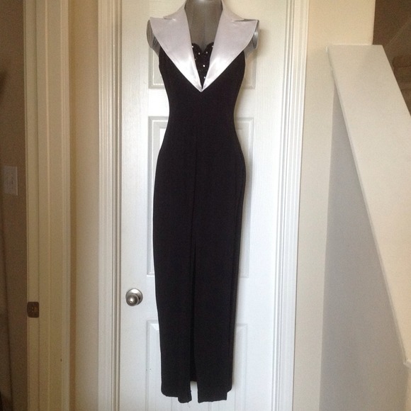 Black and White Long Dress