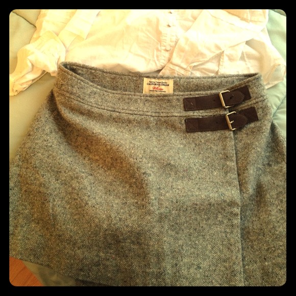 Who.A.U new brand-Half plain half pleated skirt