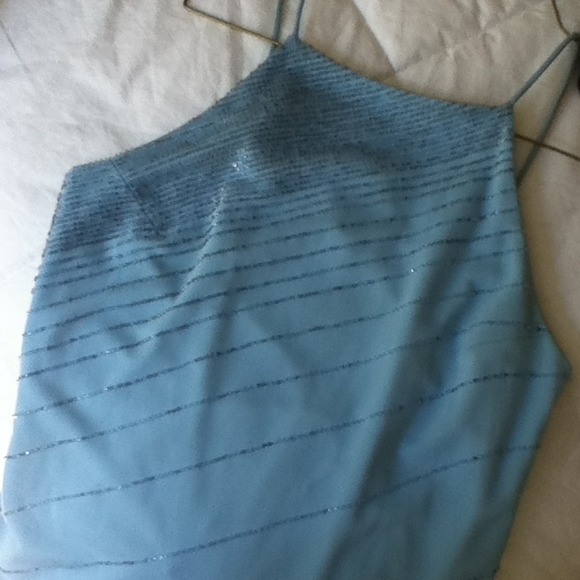 Light Blue Beaded Maxi