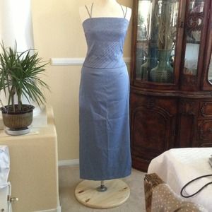 2-piece Light Blue Gown
