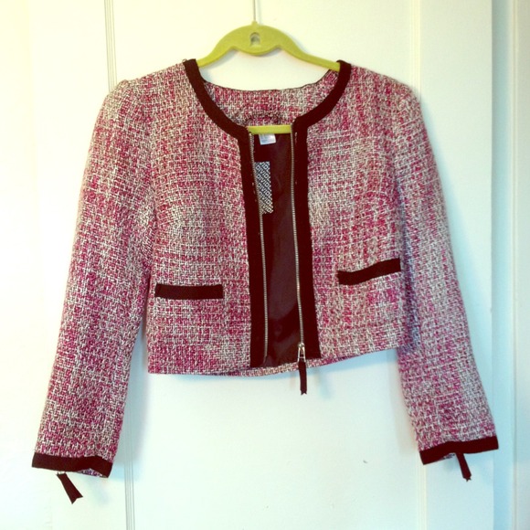 New Cropped tweed jacket from H&M