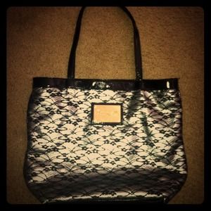 Lace/Silver Betseyville Bag