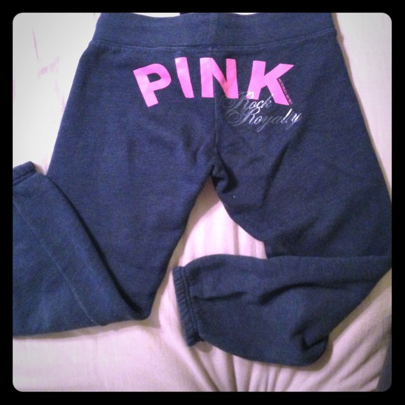 Victoria's Secret Pants - Navy VS cropped sweat pants. Great shape