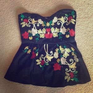 Anthropologie sweetheart strapless top