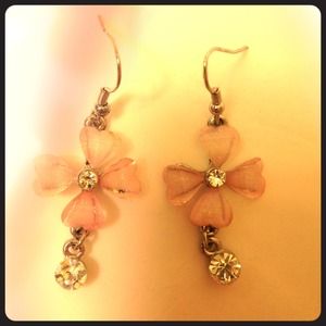 Flower hook earrings