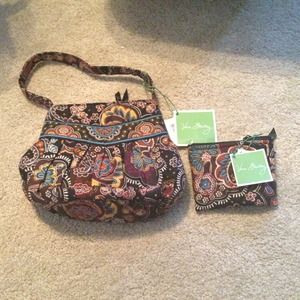 Vera Bradley Kensington bag and coin purse.