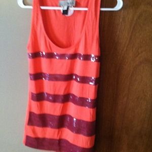 Sequined tank