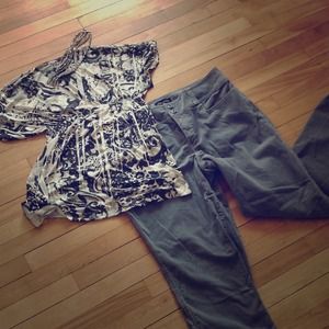 Reserved . . .Empire top and Cords COMBO!