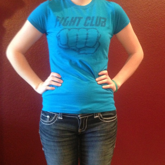 Blue Fight Club Graphic Shirt