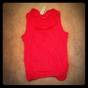 Red orange dressy top