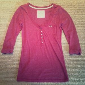 Hollister crimson red shirt