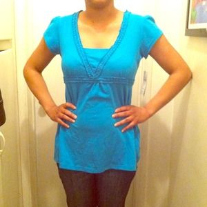 Young USA baby blue top