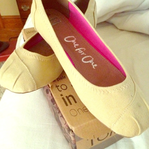 Linen color Ballet Toms