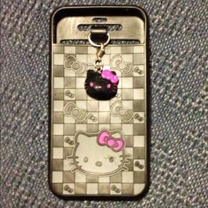 Hello Kitty case w/hello kitty charm