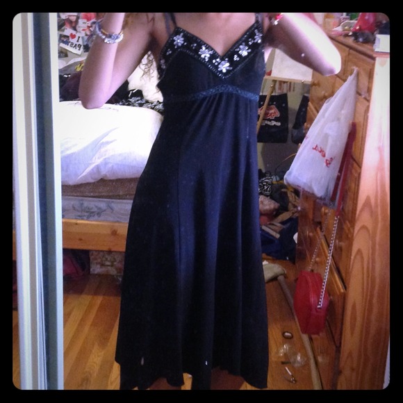 formal black dress
