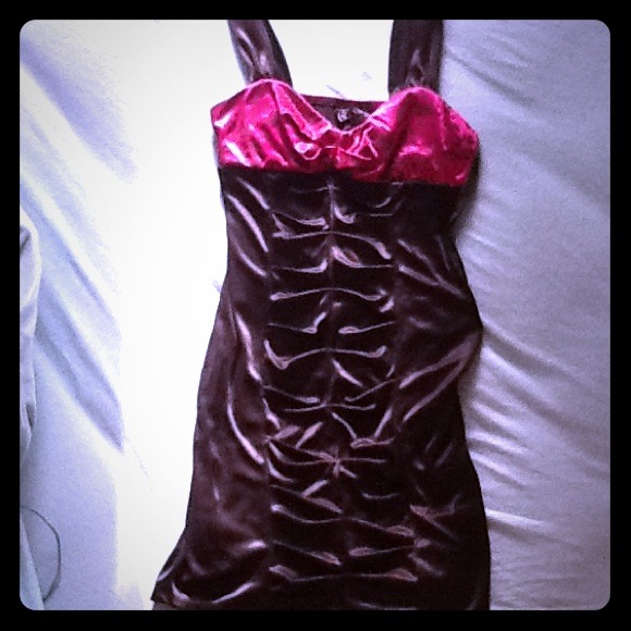 Black LOVE Dress w/ Pink/Cheetah Bust