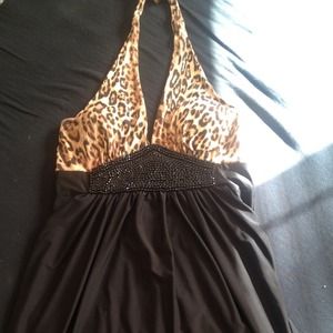 Animal print dress