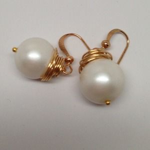 Wrapped Pearl Earrings